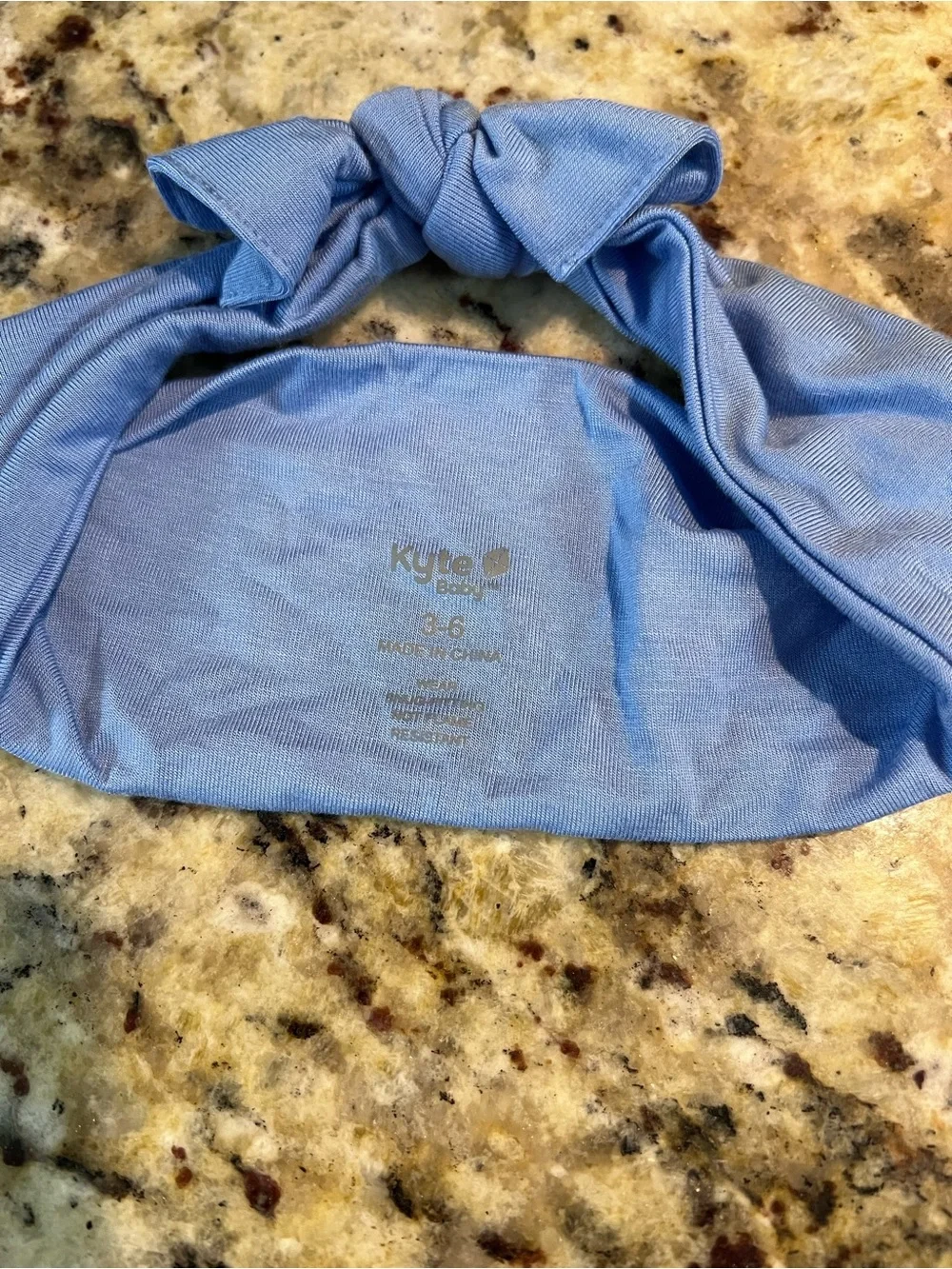 Kyte Baby Knotted Bow Headband in periwinkle in size 3-6 months